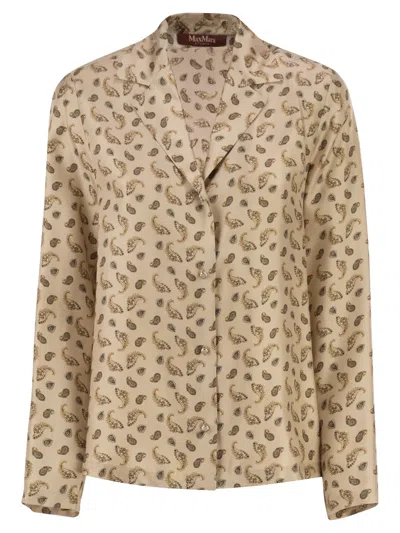 MAX MARA MAXMARA STUDIO MSTUDENTE – SILK SHIRT WITH PAISLEY PRINT