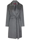 Max Mara Maxmara Studio Pazzo Coat In Grey