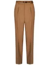 Max Mara Sportmax High Waist Straight Leg Pants In Beige