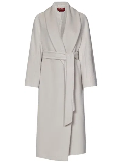 Max Mara Maxmara Studio Usa Coat In White