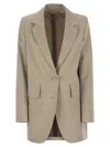 Max Mara Sand Wool Acacia Blazer In Cream
