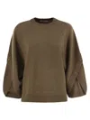Max Mara Ampex Round Neck Sweater In Green