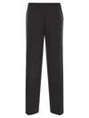 Max Mara Arno Viscose And Wool Trousers In Gray