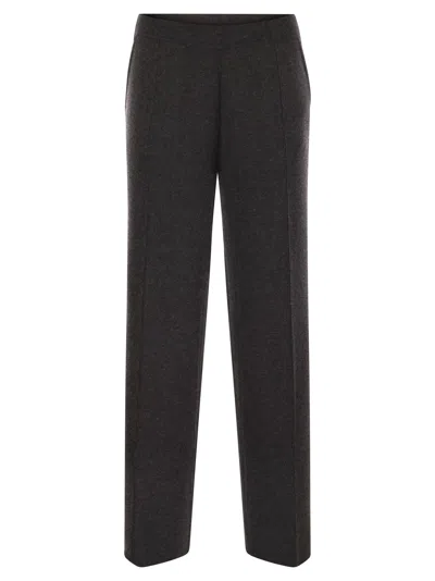 MAX MARA MAXMARA WOMEN ARNO - VISCOSE AND WOOL TROUSERS