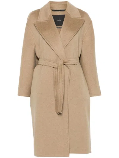 Max Mara Maxmara Women Cappotto Destrutturato In Doppio Cashmere In Beige