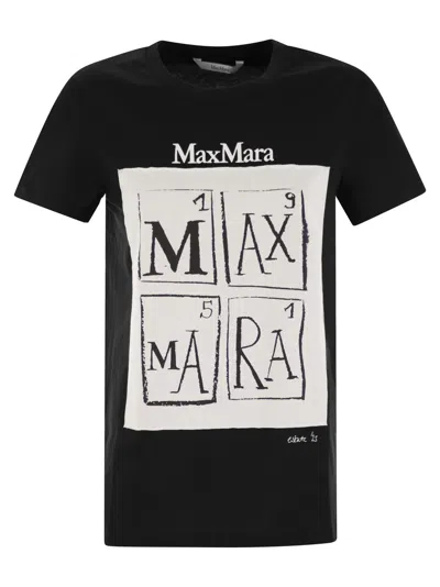 Max Mara Graphic Print Crew Neck Short Sleeves T-shirt In