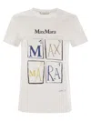 Max Mara Maxmara Women Colibri - Cotton T-shirt With Front Print In White