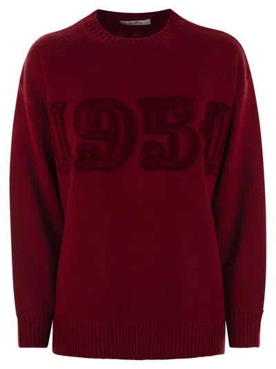 MAX MARA MAXMARA WOMEN FIDO - MONOGRAM PULLOVER IN WOOL AND CASHMERE