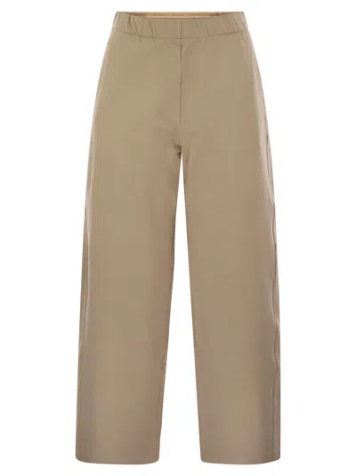 MAX MARA MAXMARA WOMEN FILOVIA - SILK AND COTTON FLEECE TROUSERS
