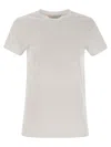 Max Mara Logo Embroidered Crewneck T-shirt In White