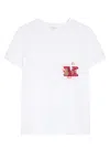 Max Mara Logo-embroidered Crewneck T-shirt In White