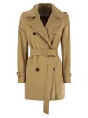 Max Mara Landa Cotton Canvas Mackintosh In Multicolor