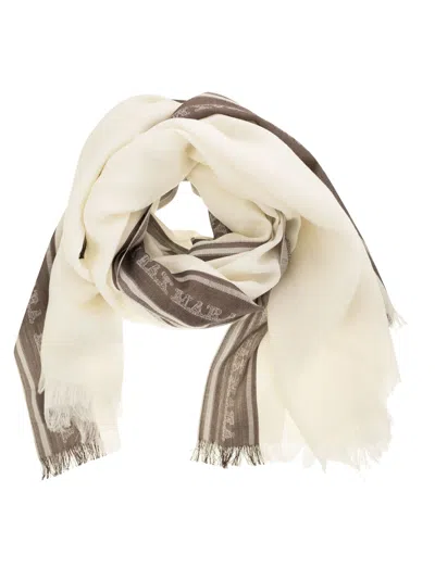 Max Mara Maxmara Women Madre - Silk, Cashmere And Wool Stole In Brown