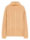 Max Mara Vitalba Wool-blend Turtleneck Sweater In Multicolor