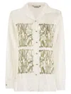 Max Mara Nabil Silk Twill Shirt In White