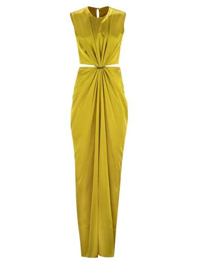 MAX MARA MAXMARA WOMEN PANARO - SILK SATIN HOURGLASS DRESS