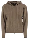 Max Mara Long-sleeved Cardigan In Brown