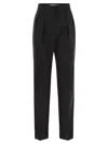 Max Mara Tailored Pinstripe Trousers With High Waist And Pleated Front