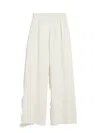 Max Mara Maxmara Zigote Virgin Wool Trousers Cream