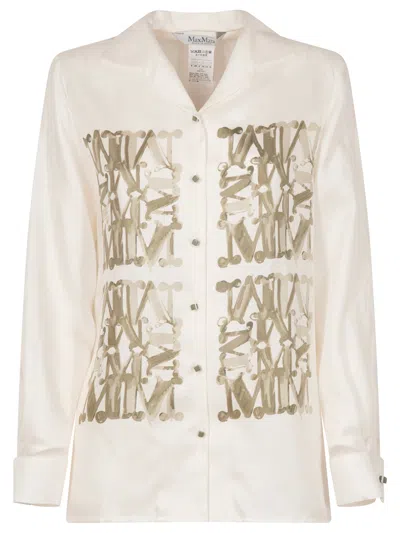 MAX MARA MAXMARABESQUE PRINT SILK SHIRT