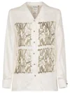 Max Mara Maxmarabesque Print Silk Shirt Clothing In White