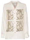 Max Mara Nabil Silk Twill Shirt In White