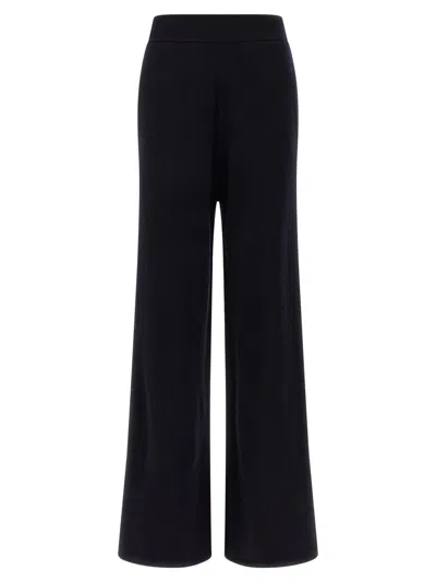 Max Mara Maxppiega Pants Blue In Black
