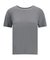 Max Mara Maya Short-sleeves T-shirt In Gray