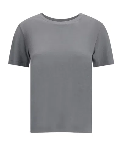 Max Mara Maya Short-sleeves T-shirt In Gray