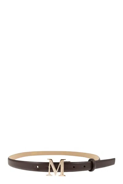 MAX MARA MAX MARA MCLASSIC20S - MONOGRAM LEATHER BELT