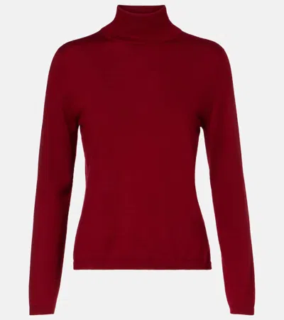 Max Mara Meana Cashmere Turtleneck Sweater In Red