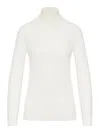 Max Mara Meana Cashmere Turtleneck In White