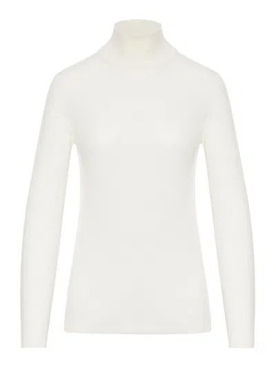 MAX MARA SUÉTER CON CUELLO ALTO - BLANCO