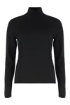 Max Mara Solid Cashmere Turtleneck Sweater In Black