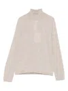 Max Mara Meana Roll-neck Sweater In Brown