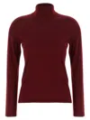 Max Mara Relaxed Fit Burgundy Cashmere Blend Sweater In Red