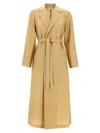 Max Mara Meandro Coats And Trench Coats Beige In Multi