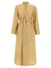 Max Mara 'meandro' Coat In Yellow