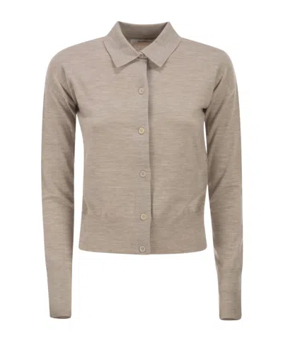 Max Mara Medeola Cardigan In Brown