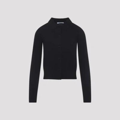 Max Mara Medeola Knit Polo Sweater In Blue