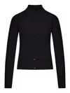 Max Mara Medeola Knit Cardigan Slim Fit Design In Black