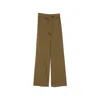 Max Mara Meditto Belted Wide-leg Trousers In Gold