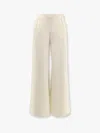 Max Mara Elastic Waist Casual Pants In Beige