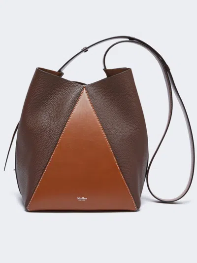 Max Mara Medium Bucket Bag In Brown