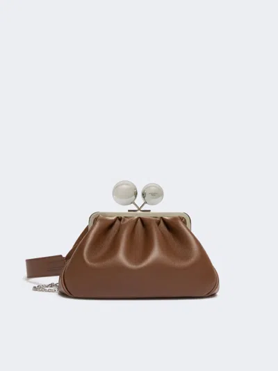Max Mara Medium Calfskin Pasticcino Bag In Brown