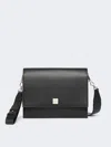 Max Mara Medium Crossbody Bag In Leather In Black