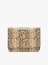 Max Mara Medium Envelope Bag With Python Print In Natural