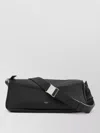 Max Mara Medium Leather Cross Body Bag Adjustable Strap In Black
