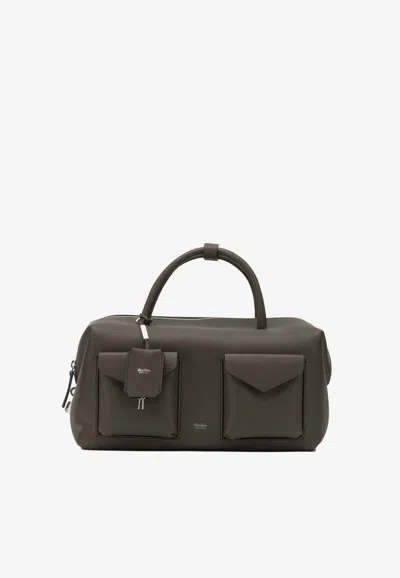 Max Mara Medium Leather Handbag In Brown