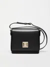 Max Mara Medium Leather Mm Bag In Black